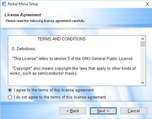 Setup license